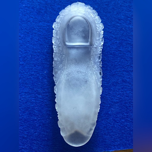 Frosted Crystal Glass Shoe - Bryce Brothers C. 1880s - Picture 2 of 8